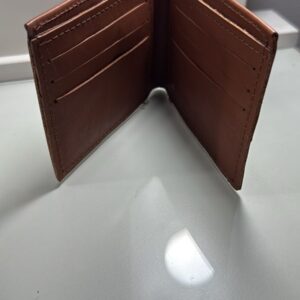 Billetera de cuero marrón